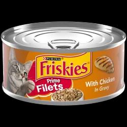 Purina Friskies Prime Filets Wet Cat Food with Chicken In Gravy - 5.5oz