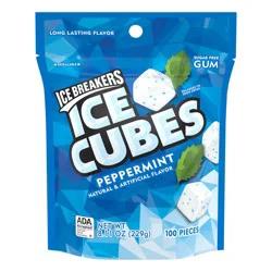 Ice Breakers Ice Cubes Peppermint Sugar-Free Gum - 100ct