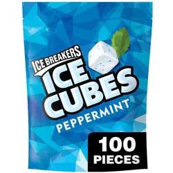 Ice Breakers Ice Cubes Peppermint Sugar-Free Gum - 100ct