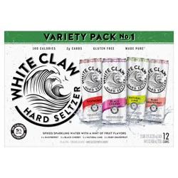 White Claw Variety Pack - 12pk/12 fl oz Slim Cans