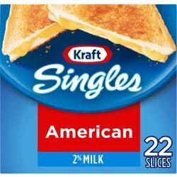 Kraft Singles 2% Pasteurized Prepared Cheese Product American Slices Pack