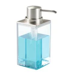 InterDesign iDesign Clarity BPA-Free Plastic Refillable Soap Dispenser