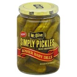 Mt. Olive Kosher Baby Dills Pickles Made With Sea Salt