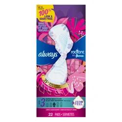 Always Radiant Scented Pads - Heavy Flow - Size 3