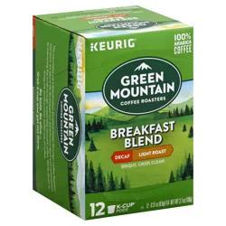 Green Mountain Coffee Roasters Breakfast Blend Decaf Keurig Single-Serve K-Cup pods, Light Roast Coffee
