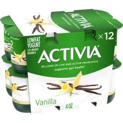 Activia Low Fat Probiotic Vanilla Yogurt Cups