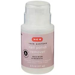 H-E-B 100% Acetone Nail Polish Remover With Pump