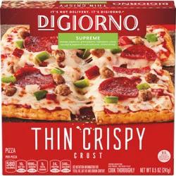 DIGIORNO Small Supreme Thin Crispy Crust Frozen Pizza 8.5 oz. Box