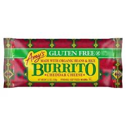 Amy's Gluten Free Cheddar Cheese Burrito 5.5 oz