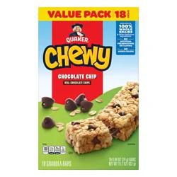 Quaker Chewy Chocolate Chip Granola Bars - 18ct/15.2OZ