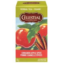 Celestial Seasonings Caffeine Free Cinnamon Apple Spice Herbal Tea 20 Tea Bags