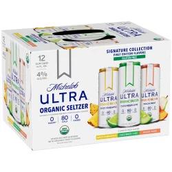 Michelob Ultra Organic Seltzer Ultra Organic Hard Seltzer First Edition Variety Pack - 12pk/12 fl oz Sliim Cans