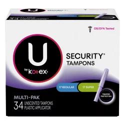 U By Kotex Security Tampons Multipak Regular Super