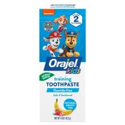Orajel Fluoride Free Fruity Fun Training Toothpaste 