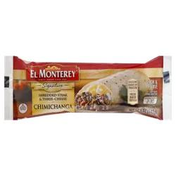 El Monterey Signature Chimichanga Shredded Steak & Three Cheese - 5 Oz