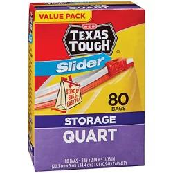 H-E-B Texas Tough Slider Quart Storage Bags Value Pack