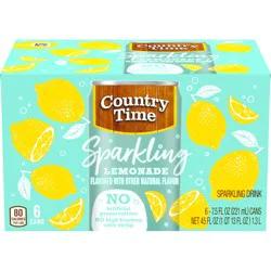 Country Time Sparkling Lemonade 6-7.5 fl. oz. Cans