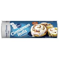 Pillsbury Cinnamon Rolls with Cream Cheese Icing, Refrigerated Canned Pastry Dough, 8 ct., 12.4 oz