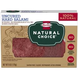 Hormel Natural Choice Uncured Hard Salami 6 oz. Box