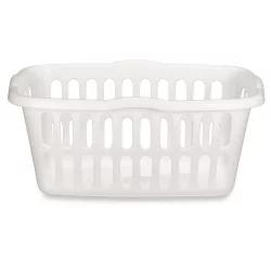 Sterilite 1.5 Bu. Medium Rectangular Laundry Basket - White