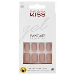 KISS Gel Fantasy Ready-To-Wear Fake Nails - Pink - 28ct