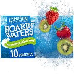 Capri Sun Roarin' Waters Strawberry Kiwi Surf Naturally Flavored Water Beverage Pouches