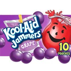 Kool-Aid Jammers Grape Flavored 0% Juice Drink, 10 ct Box, 6 fl oz Pouches