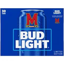 Bud Light Beer, 30 Pack Beer, 12 FL OZ Cans