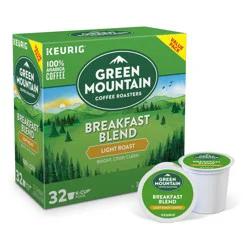 Green Mountain Coffee Roasters Breakfast Blend Light Roast K-Cup Pods