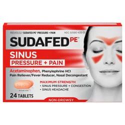 Sudafed PE Pressure + Pain Caplets - 24ct