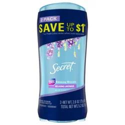 Secret Fresh Clear Gel and Deodorant for Women - Relaxing Lavender - 2.6oz/2 Pack