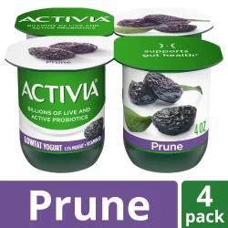 Activia Low Fat Probiotic Prune Yogurt Cups