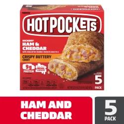 Hot Pockets Hickory Ham & Cheddar Crispy Buttery Crust Frozen Snacks