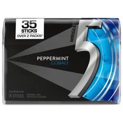 5 Wrigley's 5 Peppermint Cobalt Sugarfree Gum - 35ct