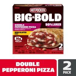 Hot Pockets BIG & BOLD Double Pepperoni Pizza Frozen Sandwiches