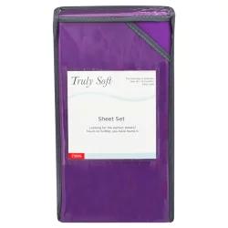 Truly Soft Twin Sheet Set-Purple Magic