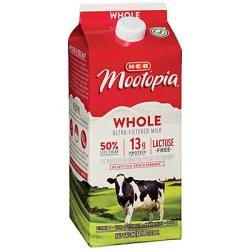 H-E-B Select Ingredients MooTopia Lactose Free Whole Milk