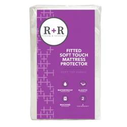 Room + Retreat Soft Touch Waterproof Fitted Mattress Protector, Twin