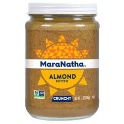 MaraNatha No Stir Crunchy Natural California Almond Butter 12 oz. Jar