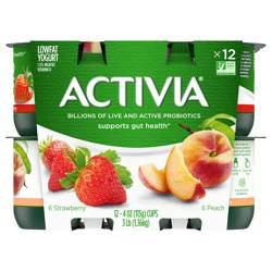 Activia Probiotic Peach & Strawberry Yogurt
