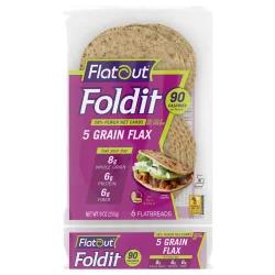 Flatout Foldit 5 Grain Flax Flatbreads