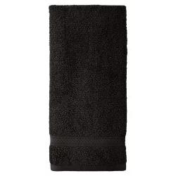 R+ R Bath Hand Towel, Black