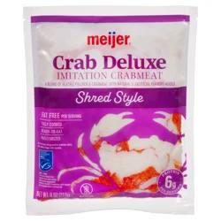 Meijer Crab Deluxe Shredded Imitation Crabmeat, 8 oz