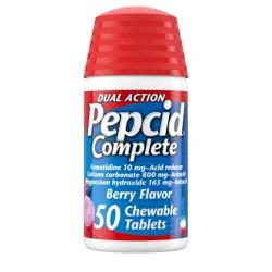 Pepcid Complete Dual Action Chewable Tablets - Berry Flavor - 50ct