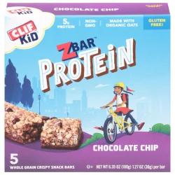 CLIF Kid Zbar Chocolate Chip Protein Snack Bars