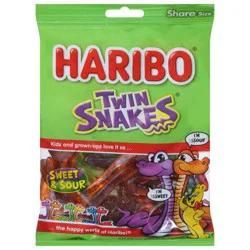 Haribo Twin Snakes Sweet & Sour Gummi Candy Share Size 8 oz