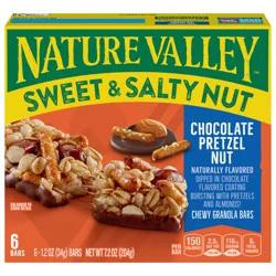 Nature Valley Granola Bars, Sweet and Salty Nut, Chocolate Pretzel, 6 ct