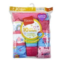 Hanes Girls' Briefs, Assorted Colors, Size 8