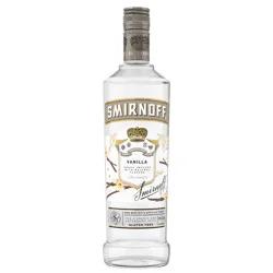 Smirnoff Vanilla (Vodka Infused With Natural Flavors), 750 mL Glass Bottle