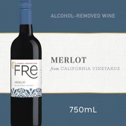Fré FRE Merlot Red Wine, Alcohol-Removed Wine Bottle